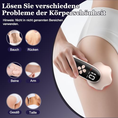Professional Anti-Cellulite Massager, 3 in 1 Professional Anti-Cellulite Massager for Hands Tummy, Waist, Arms, Legs, Buttocks, Unisex, Lifting Effect