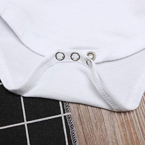 Xmiral Kinderen Baby Meisje Jongen Korte Mouw O-Neck Romper Peuter Letter Print Tops Bodysuit - Image 4