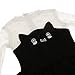 MonkeyJack Trendy Cat Face Frock Skirt Dress w/ Lace Sleeve for 1/3 BJD SD MSD DOD AS DZ Clothes Dress Up Black