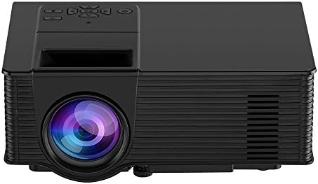 Video Projector, Dinlly Portable LED Projector 1500 Lumens 180โ Screen Projector 1080P Home Cinema Theater Projection Machine with USB HDMI AV Support PC Laptop XBOX TV Box Smart phone-Black