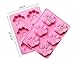 POPBLOSSOM BargainRollBack Silicone Dog Pet Animal Paw Print Ice Cube Chocolate Soap Candle Tray Mold Party Maker, MIX
