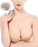 Women Fashion Adhesive Backless Strapless Pushup Bra Invisible Silicone Gel
