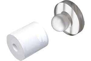 WIRED4SIGNS USA Snapfix | Hidden Clip-in Acrylic Standoffs for Signs | Easiest Signage Mount to Install | 250 Pack - Medium - White