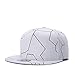 Sunlitro Unisex Flat Bill Hip Hop Hat Snapback Baseball Cap (White 033-1)