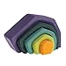 Grimm's Small Stone Caves Nesting Wooden Blocks Stacker, 