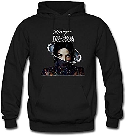 Men's Personalized Michael Jackson Xscape Classic Hoodie X-Large Black