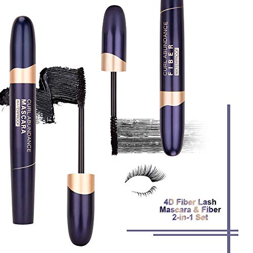St. Mege, 4D Silk Fiber Lash Mascara and Fiber 2-in-1 Set