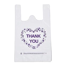 LazyMe Thank You T-Shirt Carry-Out Bags Plastic