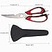 KIPOZI Kitchen Shears Multifunction Scissors Kitchen Heavy Duty Come-apart With Magnetic Holder