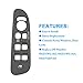 PUENGSI Window Switch Bezel for 2002-2010 Dodge Ram 1500 2500 3500 Quad Cab, Replace OE 5HZ71WL5AE 5HZ71WL5AD 5HZ71XDVAE, Driver Side Window Door Switch Cover Panel Bezel Trim (Grey)