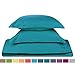 Nestl Twin Duvet Cover Set - Soft Double Brushed Teal Duvet Cover Twin XL, 2 Piece, with Button Closure, 1 Duvet Cover 68x90 inches and 1 Pillow Sham