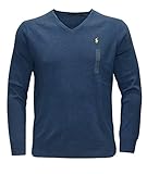 Polo Ralph Lauren Men's PIMA COTTON SWEATSHIRT BIG AND TALL SHALE BLUE