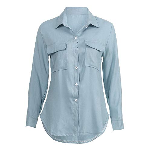 GOWOM Sexy Tops for Women Clothes for Women Kimonos for Women Womens Kimono Women Kimono Womens Kimonos Women Kimonos Womens Kimono White Kimono Cardigans for Women (Blue,Medium) - Thumbnail 5