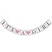 Pixnor IT IS A GIRL Paper Garland Bunting Banner Christening Baby Shower Garland Decoration Birthday Party Favors