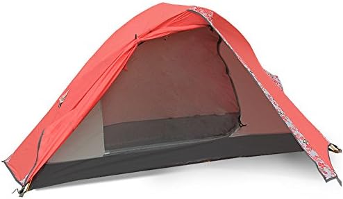 Flytop Single Person and single door Tent Outdoor 1 Man Tent for Trekking/Riding/Hiking/Camping/Waterproof (RED)