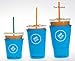Sok It Java Sok Iced Coffee & Cold Soda Insulated Neoprene Cup Sleeve (Light Blue, Large: 30-32oz)