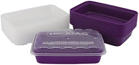 Meal Prep Containers 16oz - 10 Pack- Purple by Isolator Fitness: Amazon.es: Hogar