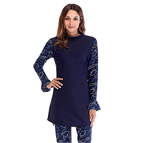 HAOFAN Islamitische Zwemmen Hijab Badmode Bescheiden Badmode Volledige Lengte Actieve Burkini Moslim Badpak - Image 7