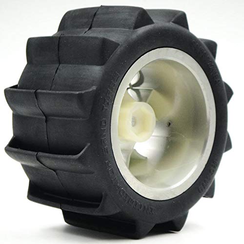 2pcs RC 2.2 Paddle Tires Sand Mud Snow Tyre 94mm Height & 2.2 Truck