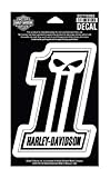 Harley-Davidson #1 Skull Medium Decal, 4'' W x 5-1/2'' H DC718303