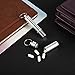 ANPHSIN 4 Pack Aluminum Keychain Pill Holder Container- Single and 3 Compartment Waterproof Pill Cases Portable Drug Container Pill Organizer with Keychain for Outdoor, Traveling, Camping, Vacation