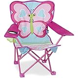 Melissa & Doug Cutie Pie Butterfly Camp Chair, Pink (96423)