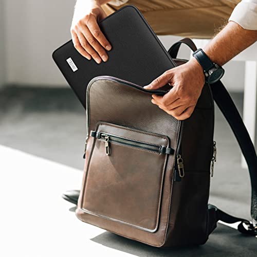 TECOOL 15 15.6 Inch Laptop Sleeve for 15.6 Inch HP Lenovo Dell Acer ASUS Chromebook Samsung Notebook, Protective Laptop Case 15.6 Inches Black