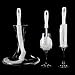 Lily's Home Decanter Cleaning Brush Set, Glassware Cleaning Brushes for Hard to Reach Areas, Ideal for Champagne Flutes, Beer Mugs, Baby Bottles and Narrow Neck Goblets (Set of 3)