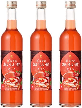 Amazon おいしい酢フルーツビネガー ザクロ3本セット 日本自然発酵 お酢飲料 通販