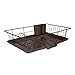 Home Basics 3 Piece Vinyl Coated Steel Dish Drainer with Drip Tray, Brown