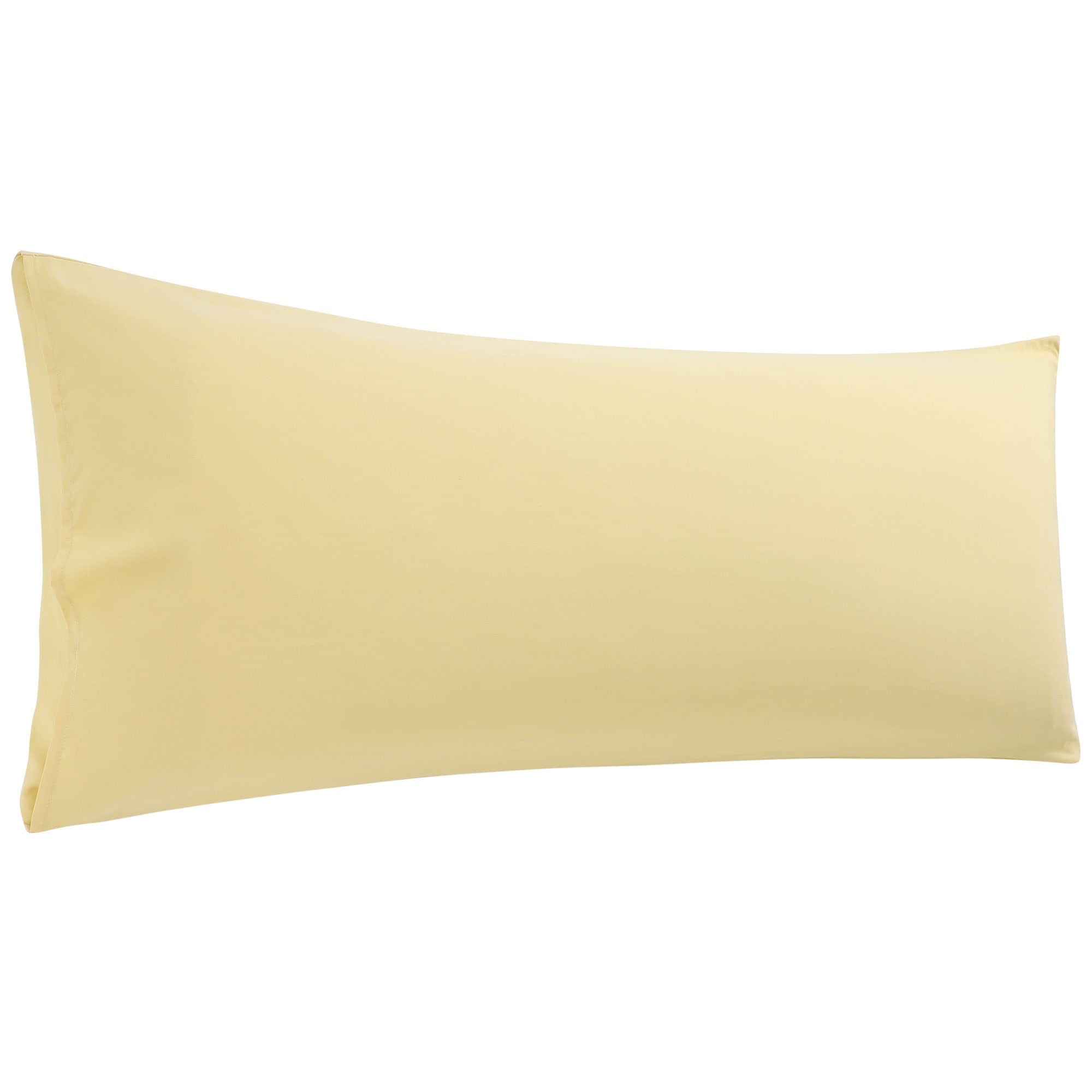 sourcing map Body Pillow Case, Microfiber Pillowcases Weave for 90 Gsm Ployester, Soft Full Replacement Covers for Body Pillows Gold Body(51cmx152cm)
