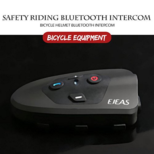 Malcam Two Riders Waterproof Windproof Wireless Full Duplex Intercom,Bluetooth 3.0 Motorcycle Bicycle Helmet Interphone Headset ,Auto answer the phone, Within 1200 meters(2 PACK)