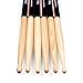 Mugig Drumsticks, 5A Wood Tip Hickory Drum Stick, for Kids,Adults, Professional and Beginner (3 Pairs)