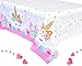 Unicorn Party Birthday Supplies Kit High Quality Serves 16 Guests, includes a Table Cover, a Unicorn Banner, Cute Cups, Colorful Cutlery, 2-set Plates. Perfect to Host a Special Party for Your Girl