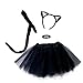 Spooky Black Kitty Cat Complete Costume Set