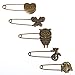 KLOUD City 5 Pcs Bronze Vintage Hijab Pins/Brooch Pins/Safety Pins