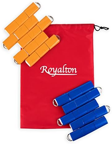 Flag Football Set for Backyard Games: Complete 10 Player Kit for Kids &amp; Adults with 3 Flags per Heavy Duty Nylon Belt, Strategy Guide &amp; Storage Bag