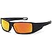 Gamma Ray Optics Polarized Sunglasses Sport Wrap Mirror Orange Lens