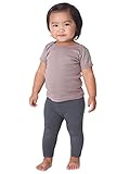 American Apparel Infant Baby Rib Short Sleeve Lap T