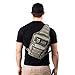 3V Gear Posse EDC Sling Pack, 7L - MOLLE Compatible Sling Bag with Hidden Pockets, Ambidextrous Strap and Padded Laptop Sleeve - Rugged 600D Polyester Small Tactical Bag - Black