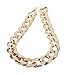 MANDI HOME 2015 Shiny Link Id Celebrity Style Alloy Choker Necklace Chunky Chain (Gold)
