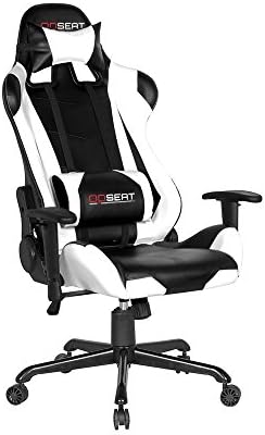 OPSEAT Master Series PC Gaming Chair Racing Seat Computer Gaming Desk Chair (White)