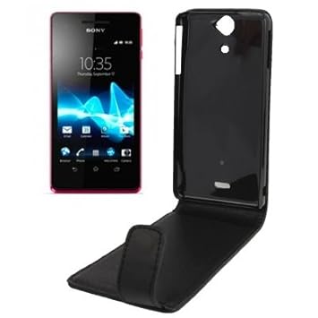 JIALUN-Holster Vertikale Flip Soft Ledertasche für Sony LT25i Protection du téléphone
