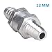 Lenmumu Non Return One Way Check Valve Prevent Oil Petrol Diesel Water, Aluminium Alloy (12mm (1/2