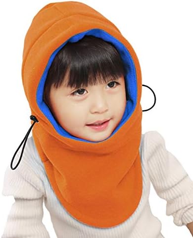 Kids Winter Windproof Cap,Children's Double Warm Balaclava Face Mask for Cold Weather,Neck Warmer,Adjustable Full Face Cover