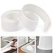 AurGun Caulk Strip PE Self-Adhesive Waterproof Sealing Tape Decorative Sealant Trim for Kitchen Bathroom Tub Shower Floor Wall Edge Protector- (White, 131.8x1.5 Inches)