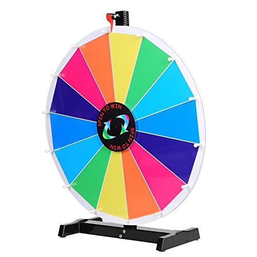 24" Custom Color Prize Wheel Tabletop Dry Erase for Fun