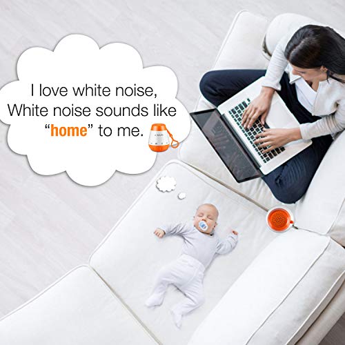 Baby Sleep Sound Machine, Portable White Noise Machine, Sound Therapy Machine - Auto-Off Timer Function and USB Output Charger