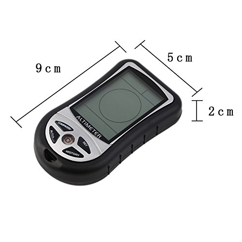 GuDoQi Outdoor hiking camping 8 In 1 digital LCD compass altimeter barometer thermometer temperature clock calendar