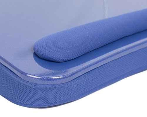 Sofia + Sam Lap Desk with USB Light (Blue) | Memory Foam Cushion | Supports Laptops Up To 17 Inches